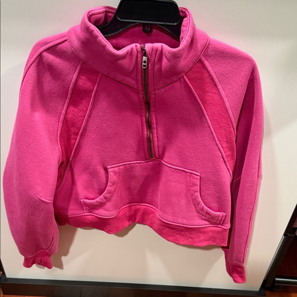 lululemon athletica Jackets & Blazers - Lululemon Athletica Pink Fleece Scuba